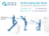 QTSQT72028 1:72 Quinta Studio Ka-52 Hokum Landing Gear Struts (QTS/DRM kit)