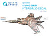 QTSQD72209 1:72 Quinta Studio 3D Decal - MiG-25RBF Foxbat (ICM kit)
