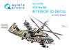 QTSQD72236 1:72 Quinta Studio 3D Decal - Ka-52 Hokum (DRM kit)