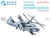 QTSQDS72236 1:72 Quinta Studio 3D Decal - Ka-52 Hokum (DRM kit) Small Version