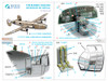 QTSQD32259 1:32 Quinta Studio 3D Decal - B-24D B-24J Liberator Pilot Compartment (HBS kit)