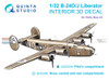 QTSQD32259 1:32 Quinta Studio 3D Decal - B-24D B-24J Liberator Pilot Compartment (HBS kit)