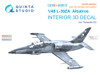 QTSQDS48603R 1:48 Quinta Studio 3D Decal - L-39ZA Albatros + Resin (TRP kit) Small Version