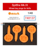 OMK748137 1:48 Omask Wheel Bay Plugs - Spitfire Mk.IX (AFX kit)