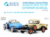 QTSQP24005R 1:24 Quinta Studio 3D Decal - US License Plates: Southwestern States 1910-1940