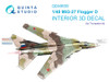 QTSQD48659 1:48 Quinta Studio 3D Decal - MiG-27 Flogger D (TRP kit)