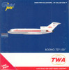 GEMGJ2353 1:400 Gemini Jets TWA B727-100 Reg #N851TW (pre-painted/pre-built)