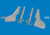 EDU632213 1:32 Eduard Brassin Fw190 Undercarriage Legs (REV kit)