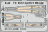 EDUFE1572 1:48 Eduard Color Zoom PE - Spitfire Mk.IXe Seatbelts (AFX kit)