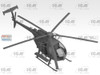 ICM48369 1:48 ICM MH-6J Little Bird US Special Forces Helicopter