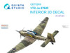 QTSQD72263 1:72 Quinta Studio 3D Decal - Ju87B Ju87R Stuka (AFX kit)