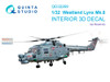 QTSQD32269 1:32 Quinta Studio 3D Decal - Westland Lynx Mk.8 (REV kit)