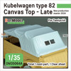 DEFDM35064A 1:35 DEF Model Kubelwagen Type 82 Canvas Top Late (TAM kit)