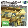 DEFDM35149 1:35 DEF Model WW2 German Halftrack Fuel Container Set