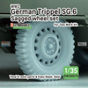 DEFDW30075 1:35 DEF Model WW2 German Trippel SG.6 Sagged Wheel Set