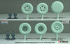 DEFDW35184 1:35 DEF Model German Wolf SSA Armored Vehicles Sagged Wheel Set #2