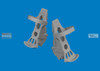 EDU624009 1:24 Eduard Brassin Bf109G-5 Bf109G-6 Rudder Pedals (AFX kit)