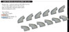 EDU624011 1:24 Eduard Brassin Bf109G-5 Bf109G-6 Exhaust Stacks (AFX kit)