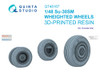 QTSQT48167 1:48 Quinta Studio Su-30SM Flanker Wheels (ZVE kit)