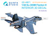 QTSQD48671R 1:48 Quinta Studio 3D Decal - Su-30SM Flanker-H + Resin Parts (ZVE kit)