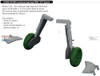 EDU672458 1:72 Eduard Brassin Bf109K-4 Undercarriage Legs (EDU kit)