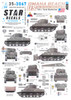 SRD353067 1:35 Star Decals: US 743rd Tank Battalion - Omaha Beach M4 Sherman M4 Dozer M4A1 M4A1 DD