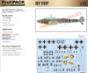EDU07084 1:72 Eduard Bf110F ProfiPACK