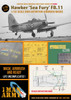 OMA32DET062 1:32 1Man Army Basic Markings & Stencil Masks - Hawker Sea Fury FB.11 (DBM kit)