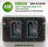 ASKA72040 1:72 ASK/Art Scale SJU-17 Ejection Seats with Seatbelts [for F-14D Tomcat] (TAM kit)