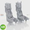 ASKA72040 1:72 ASK/Art Scale SJU-17 Ejection Seats with Seatbelts [for F-14D Tomcat] (TAM kit)