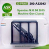 ASKA32042 1:32 ASK/Art Scale Spandau MG 08 2015 Machine Gun Set