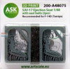 ASKA48075 1:48 ASK/Art Scale SJU-17 Ejection Seat Set with Seatbelts [for F-14D] (TAM kit)