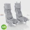 ASKA48075 1:48 ASK/Art Scale SJU-17 Ejection Seat Set with Seatbelts [for F-14D] (TAM kit)