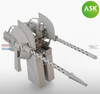 ASKA48079 1:48 ASK/Art Scale B-25 Mitchell Top Dorsal Turret & Gun Set (HKM kit)