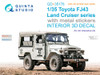 QTSQD35176R 1:35 Quinta Studio 3D Decal - Toyota FJ43 Land Cruiser Series (AKI kit)