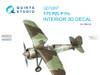 QTSQD72267 1:72 Quinta Studio 3D Decal - PZL P.11c (IBG kit)