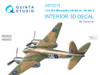 QTSQD72272 1:72 Quinta Studio 3D Decal - Mosquito FB Mk.VI / NF Mk.II (TAM kit)