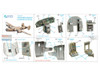 QTSQD72274 1:72 Quinta Studio 3D Decal - B-24D B-24H Liberator (AFX kit)