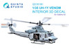 QTSQD35180 1:35 Quinta Studio 3D Decal - UH-1Y Venom (ACA kit)