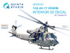 QTSQD35181 1:35 Quinta Studio 3D Decal - UH-1Y Venom (TRP kit)