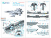 QTSQDS48691 1:48 Quinta Studio 3D Decal - F-16I Sufa (GWH kit) Small Version
