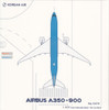 NGM39132 1:400 NG Model Korean Air Airbus A350-900 Reg #HL8746 (pre-painted/pre-built)