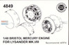 MCC48049 1:48 Mini Craft Collection Bristol Mercury Engine (for Lysander Mk.I/III) [AFX kit]