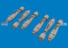 EDU6481213 1:48 Eduard Brassin - P-40 Warhawk 40lb Frag Bombs (EDU kit)