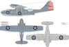 EDUEX1184 1:48 Eduard Mask - PBY-5A Catalina US National Insignia (Stars with Red Center) (EDU/REV kit)