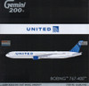 GEMG21445 1:200 Gemini Jets United Airlines B767-400 Reg #N76064 (pre-painted/pre-built)