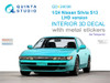 QTSQD24038R 1:24 Quinta Studio 3D Decal  -  Nissan Silvia S13 LHD Version (TAM kit)