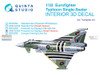 QTSQDS32295 1:32 Quinta Studio 3D Decal - EF-2000 EF-2000A Eurofighter Typhoon with Powered Up Displays (TRP kit) Small Version