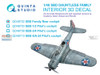 QTSQD48702 1:48 Quinta Studio 3D Decal - SBD Dauntless Family Rear Cockpit (ACA/ACM kit)