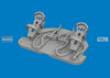 EDU672463 1:72 Eduard Brassin Me262 Rudder Pedals (ARM kit)